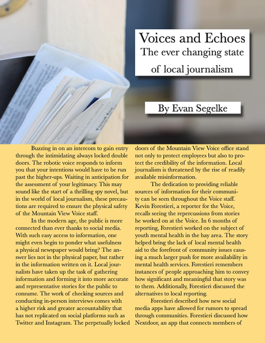 Article by Evan Segelke
